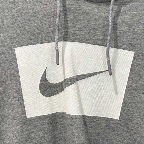 Cropped Nike Women's Heather Gray Hoodie - Picture 2 of 4